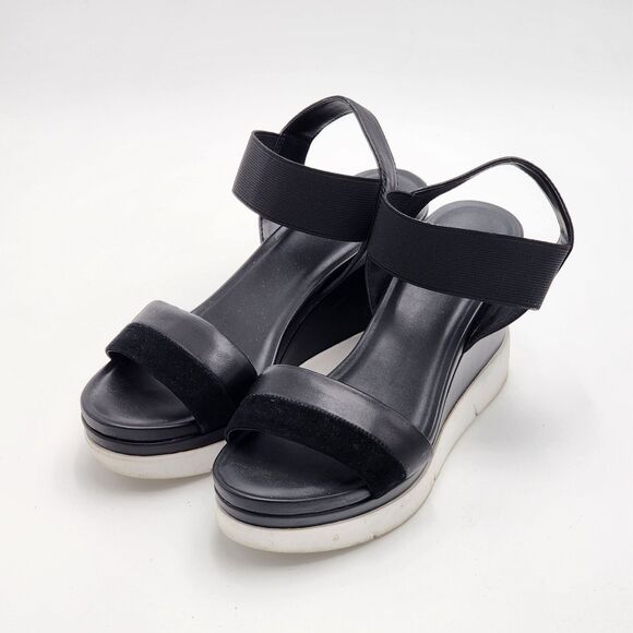 Franco Sarto Kashmir Leather Wedge Sandals Size 7.5 - Picture 3 of 10